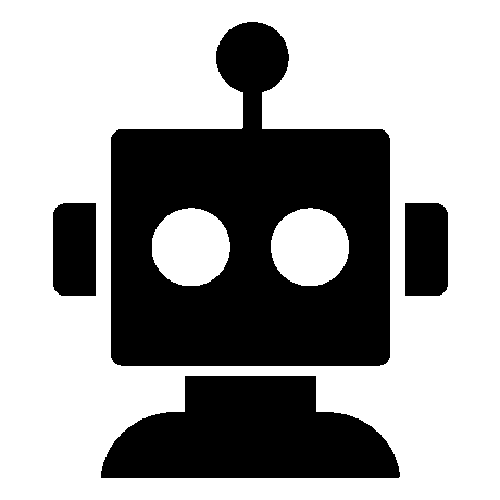 Bold Geometric Robot Head Logo