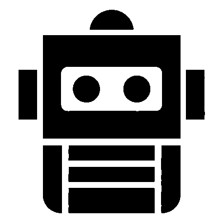 Bold Geometric Robot Logo