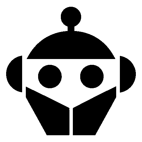 Bold Geometric Robot Logo