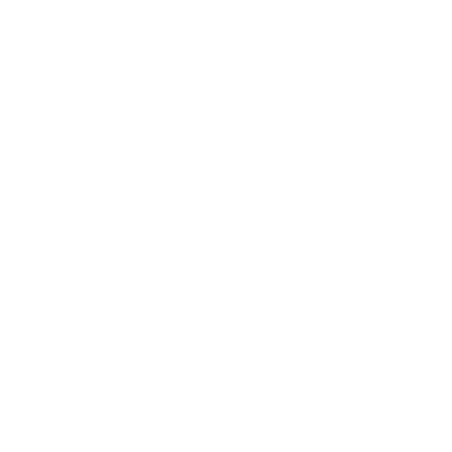 Bold Geometric Robot Logo #ffffff