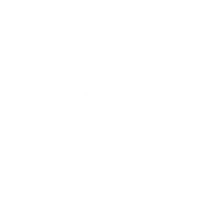 Monoline Robot Head Logo #ffffff