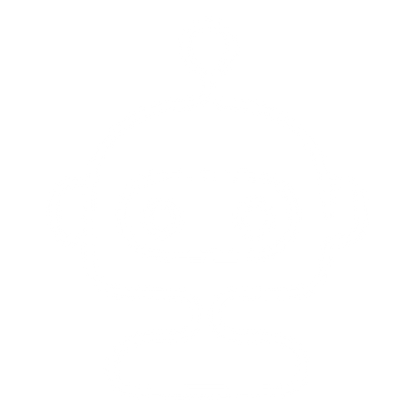Monoline Robot Head Logo #ffffff