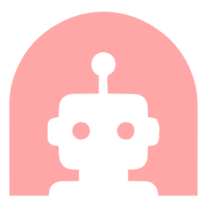 Robot Head Arch Logo #ffa6a6
