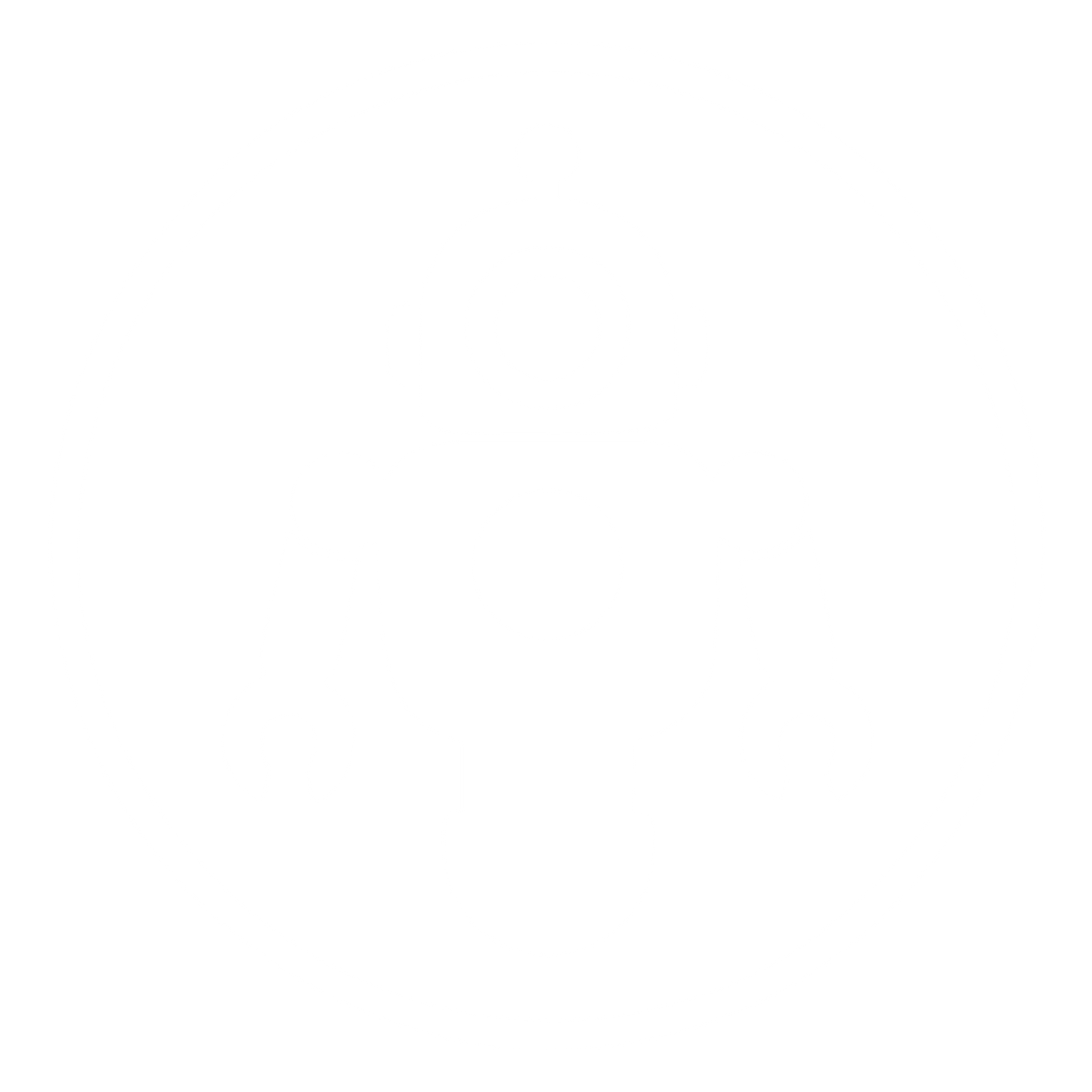 Robot Badge Circle Logo #ffffff