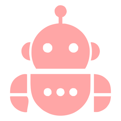 Bauhaus Robot Head Logo #ffa6a6