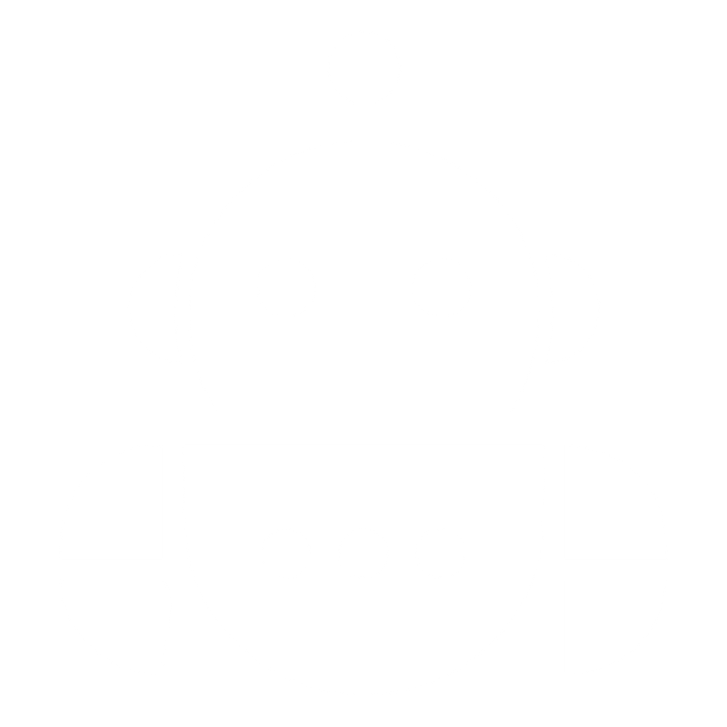Bauhaus Robot Head Logo #ffffff