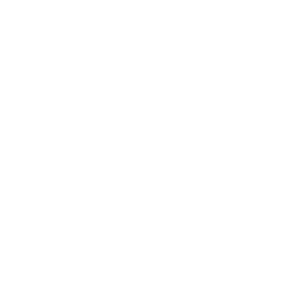 Bauhaus Robot Head Logo #ffffff