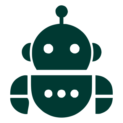 Bauhaus Robot Head Logo #003932