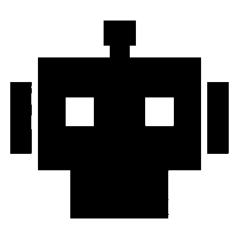 Pixel Robot Head Logo
