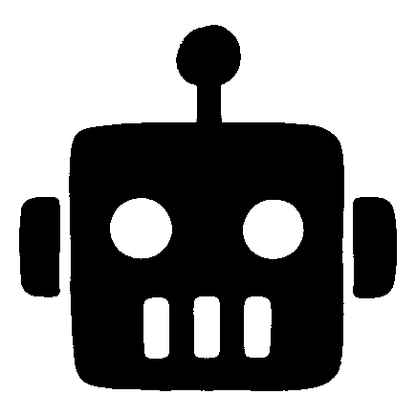 Hand-Drawn Robot Head Logo