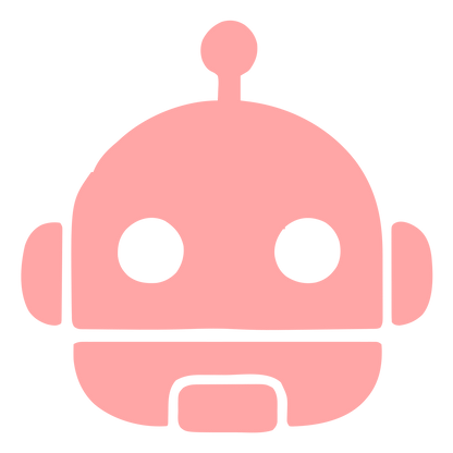 Robot Head Face Logo #ffa6a6