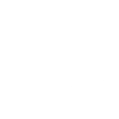 Robot Head Face Logo #ffffff