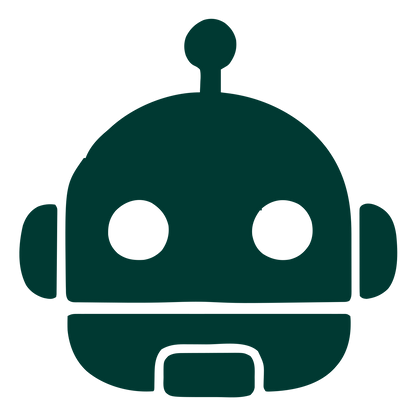 Robot Head Face Logo #003932