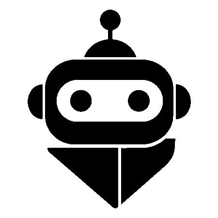 Robot Head Overlap Logo