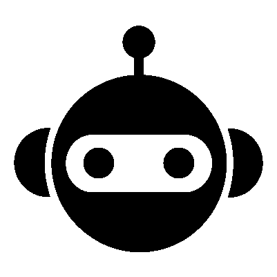 Round Robot Head Logo