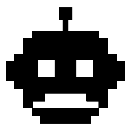Pixel Robot Head Logo