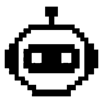 Pixel Robot Face Logo