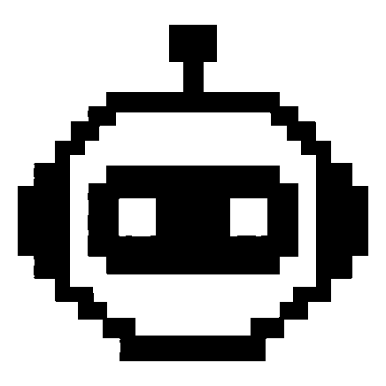 Pixel Robot Face Logo