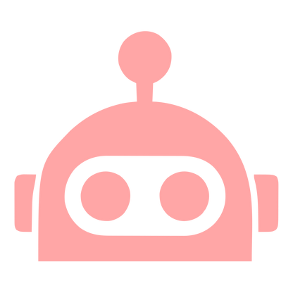 Robot Head Antenna Logo #ffa6a6