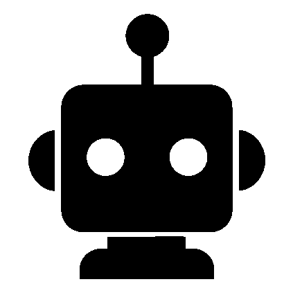 Robot Head Pictogram Logo