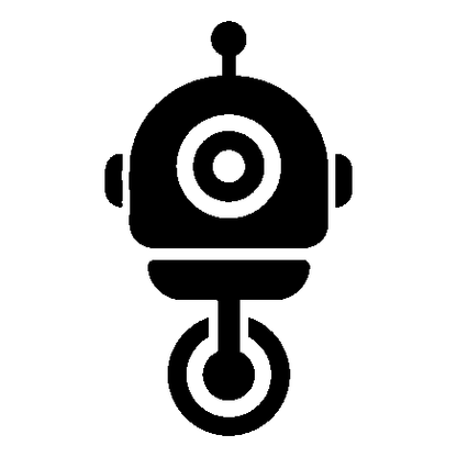 Robot Head Pictogram Logo
