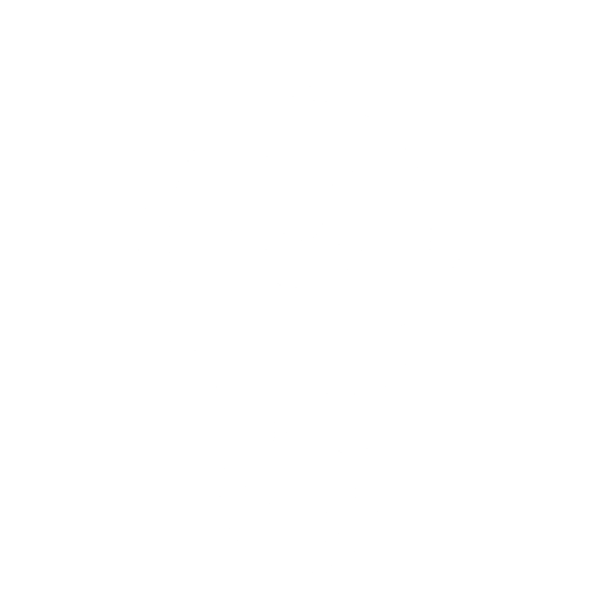 Robot Head Pictogram Logo #ffffff