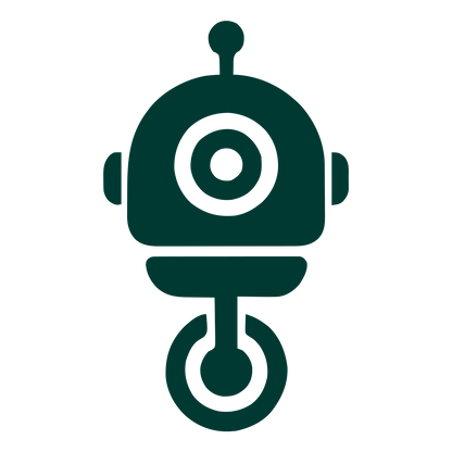 Robot Head Pictogram Logo #003932