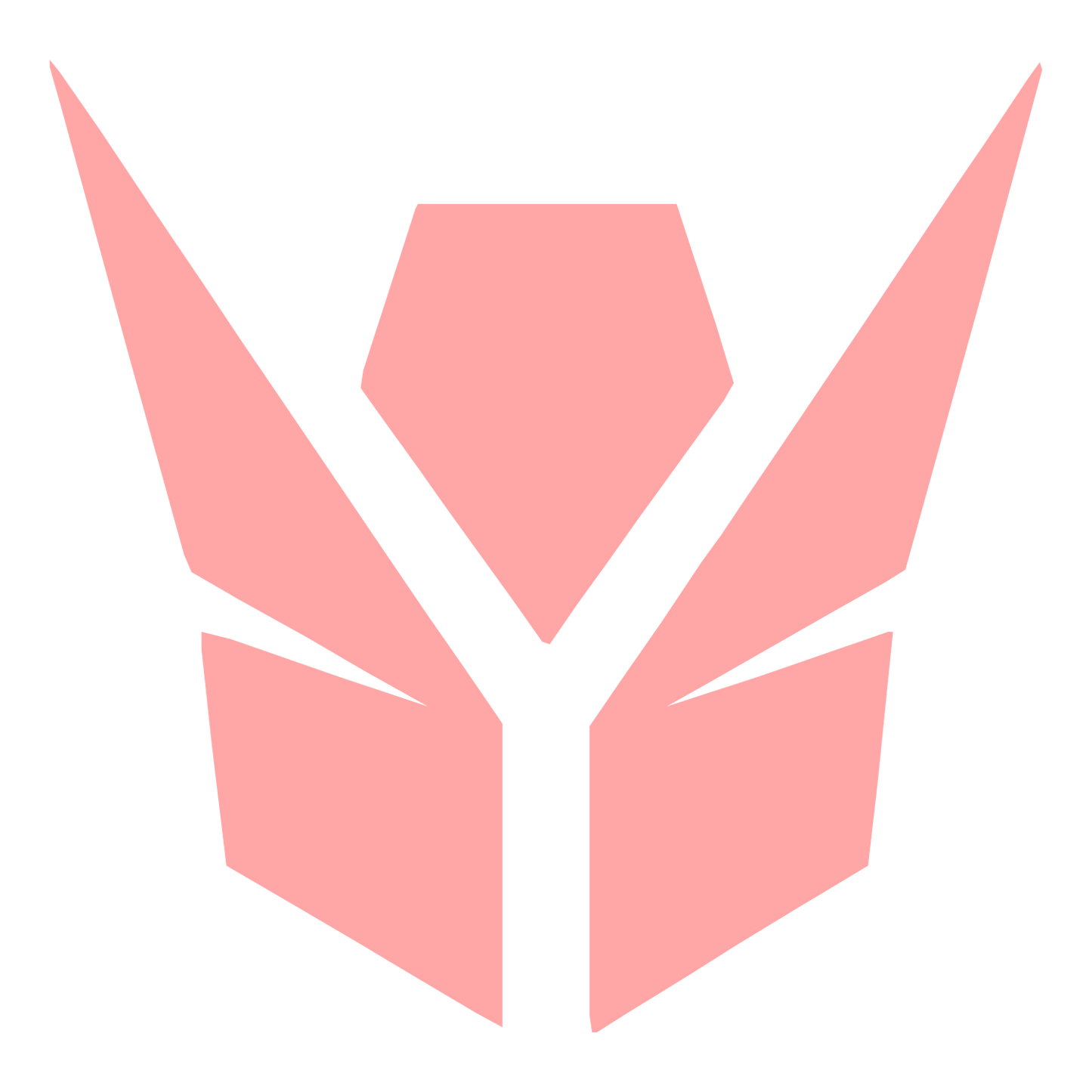 Robot Faction Emblem Logo #ffa6a6