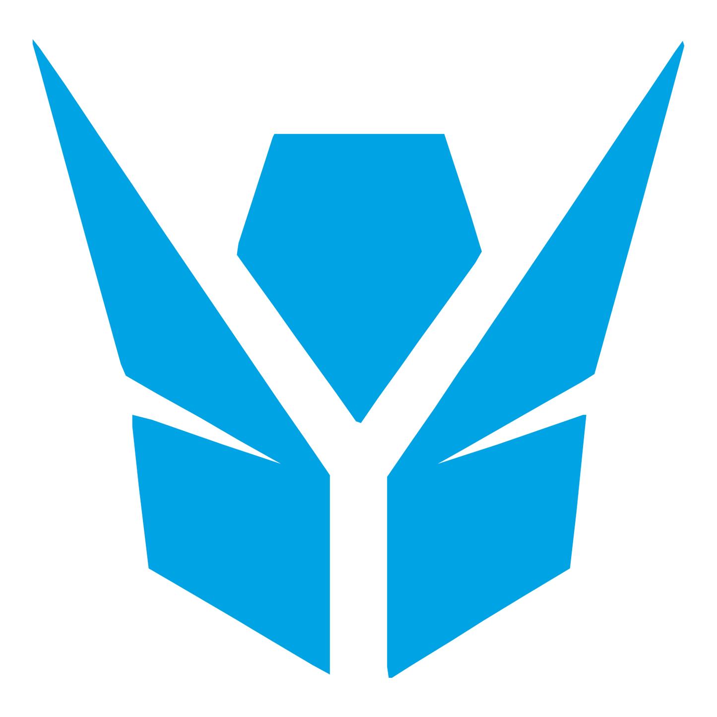 Robot Faction Emblem Logo #00a3e4