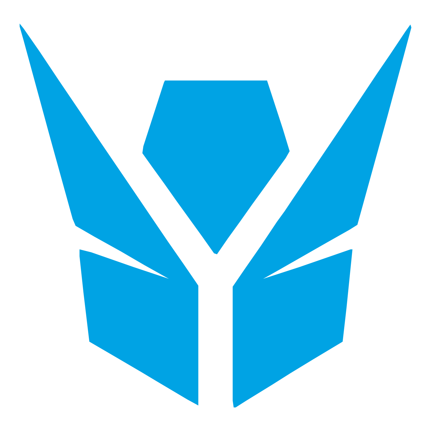 Robot Faction Emblem Logo #00a3e4