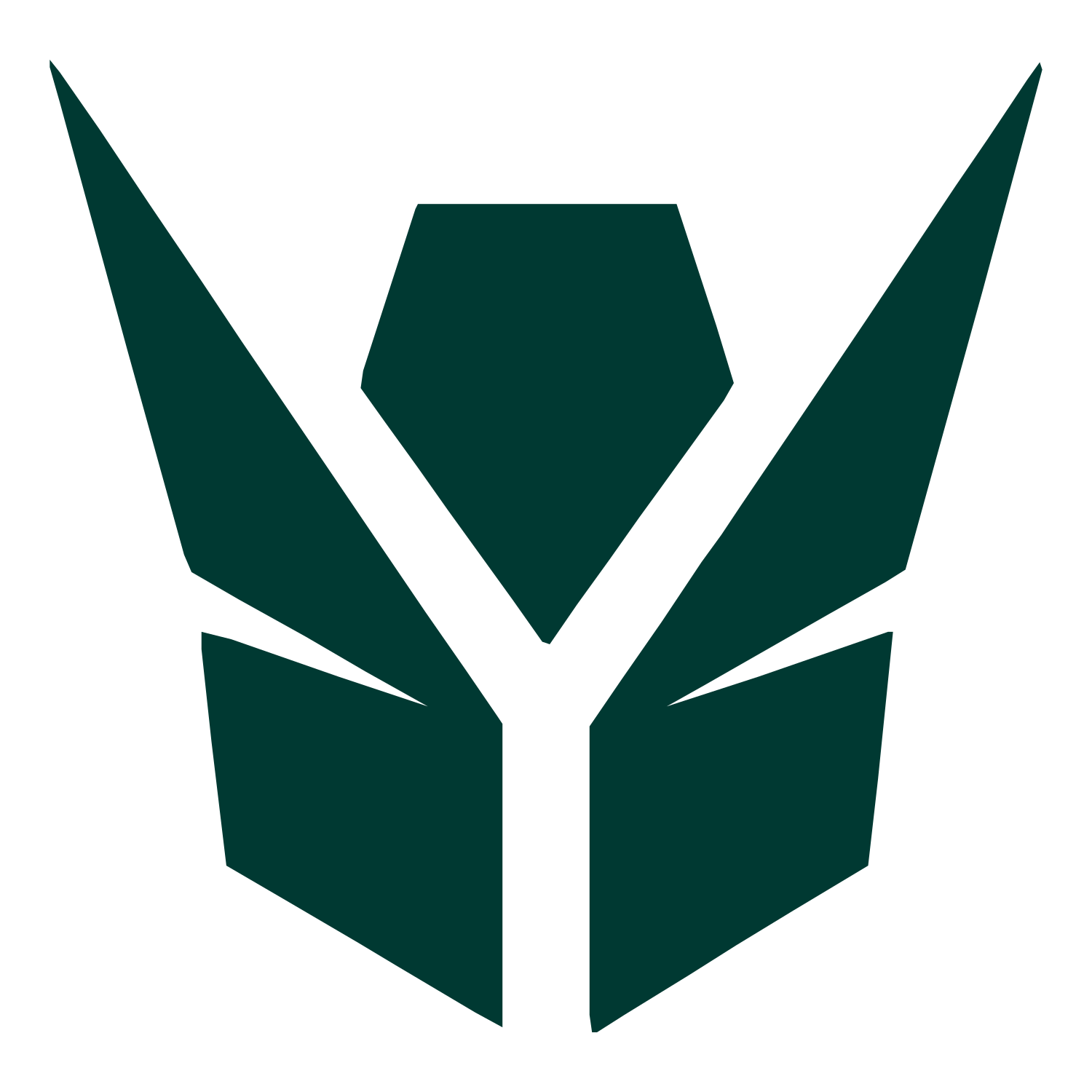 Robot Faction Emblem Logo #003932