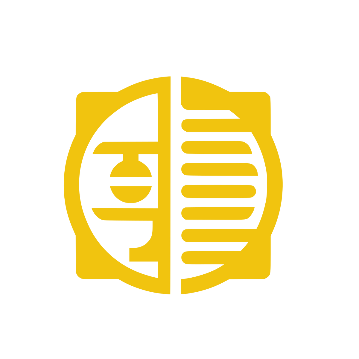 Circle Logo with Lines #F1C40F