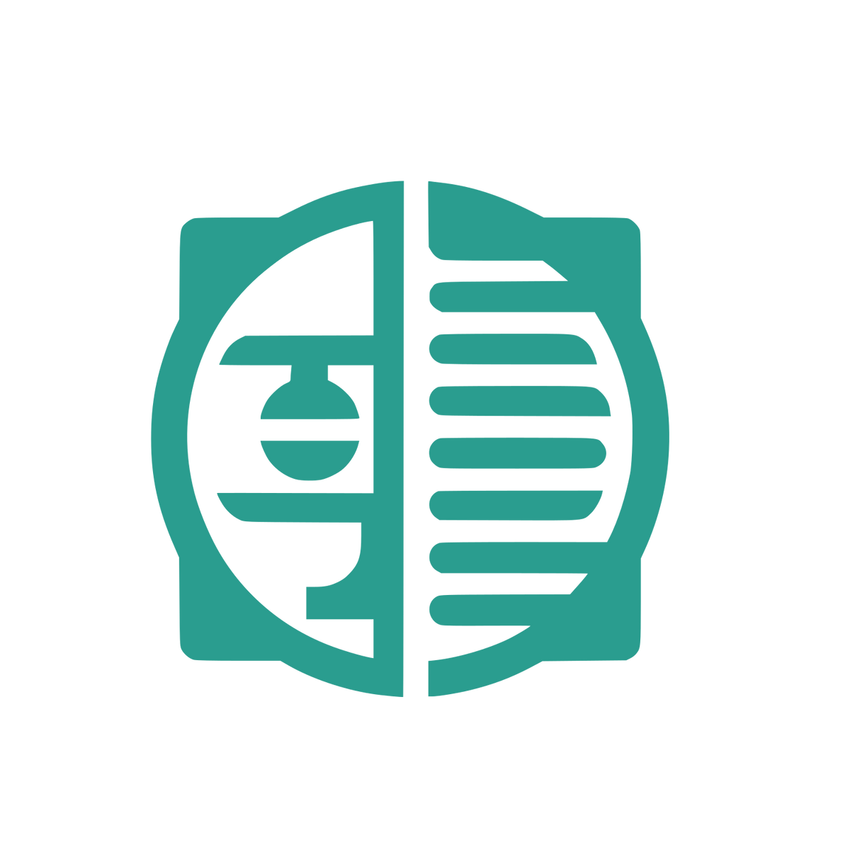 Circle Logo with Lines #2A9D8F