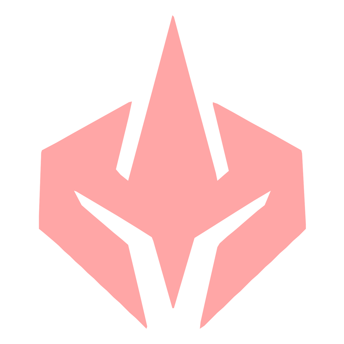 Robot Helmet Mask Logo #ffa6a6