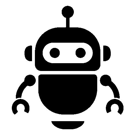 Robot Face Pictogram Logo