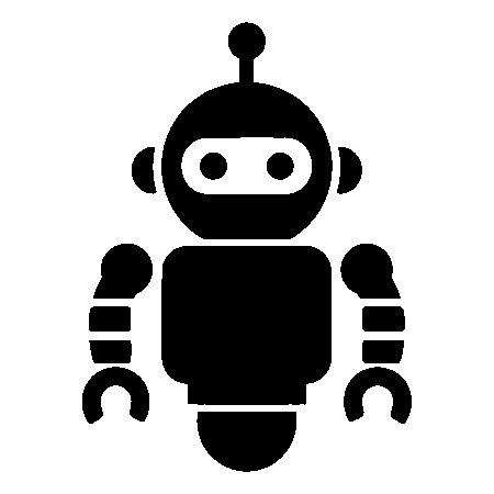 Pictogram Robot Character Logo