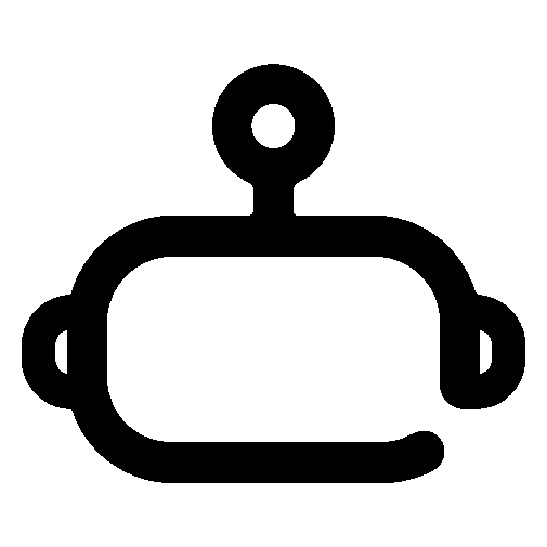Monoline Robot Head Logo