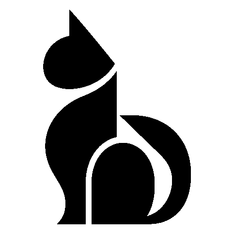 Bold Geometric Cat Logo