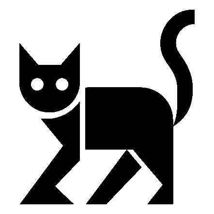 Bold Geometric Cat Logo