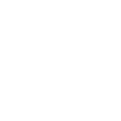 Negative Space Robot Logo #ffffff