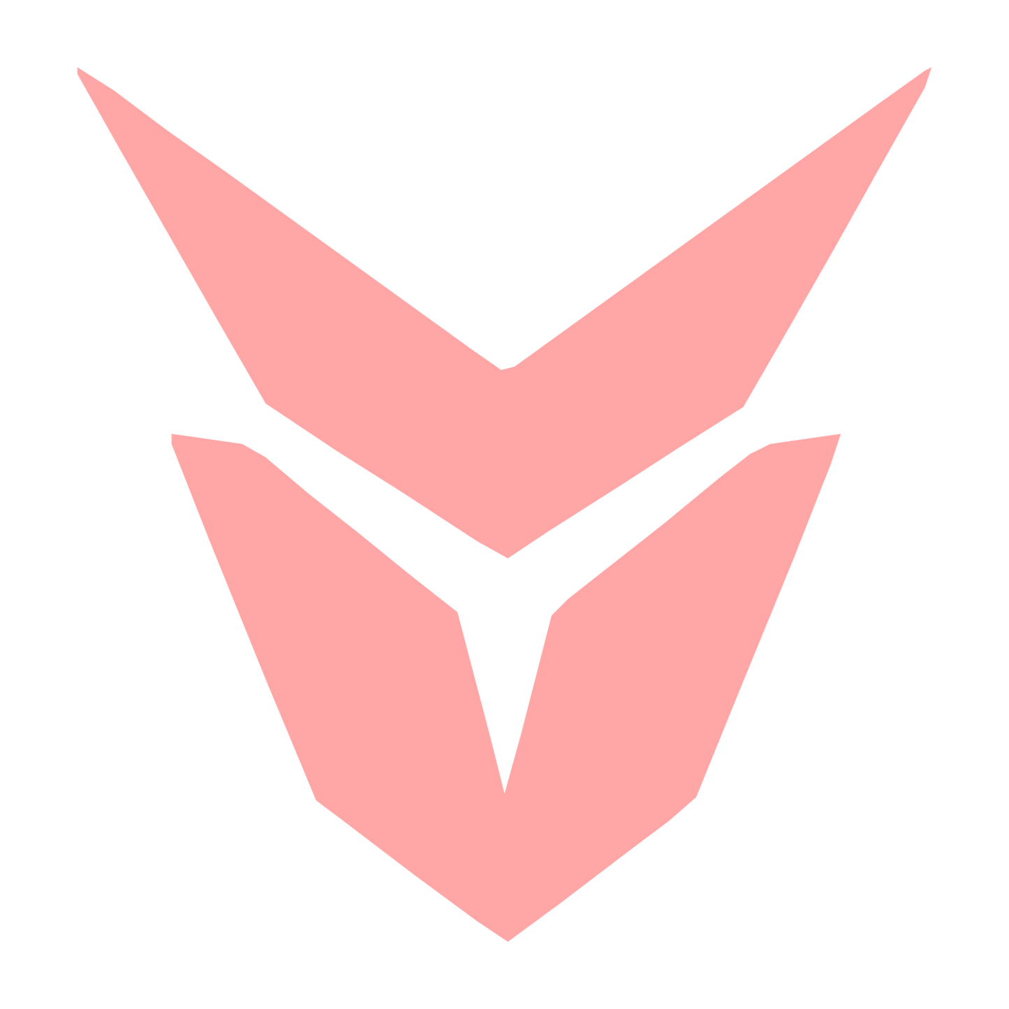 Robot Face Shield Logo #ffa6a6