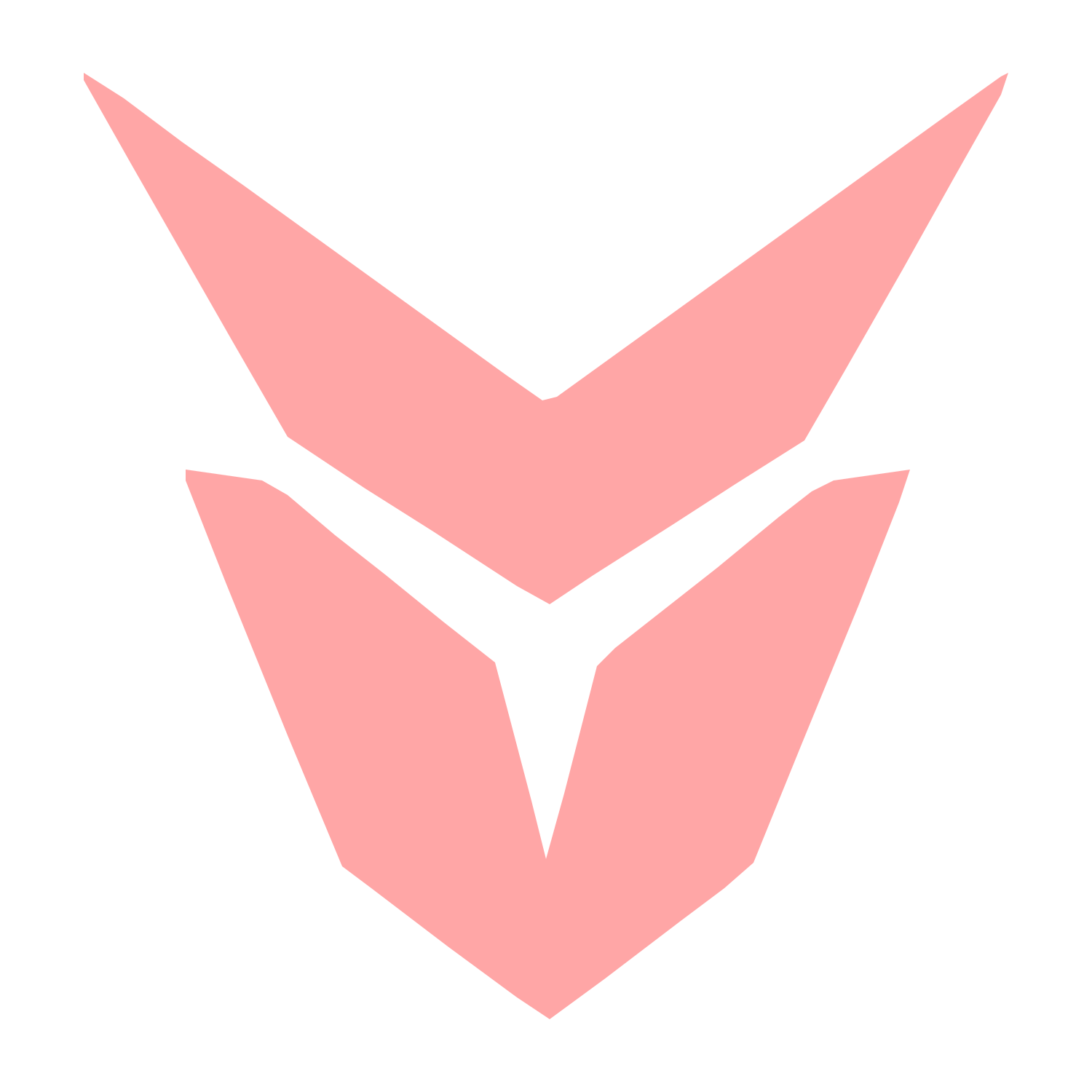 Robot Face Shield Logo #ffa6a6