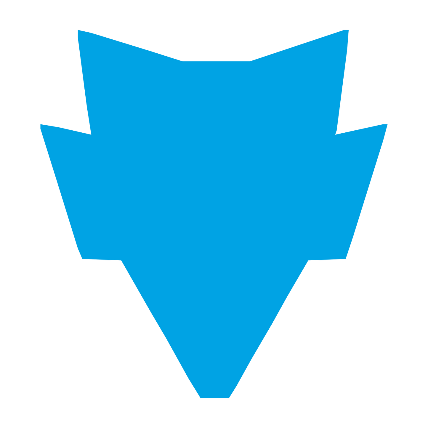 Robot Face Mask Logo #00a3e4