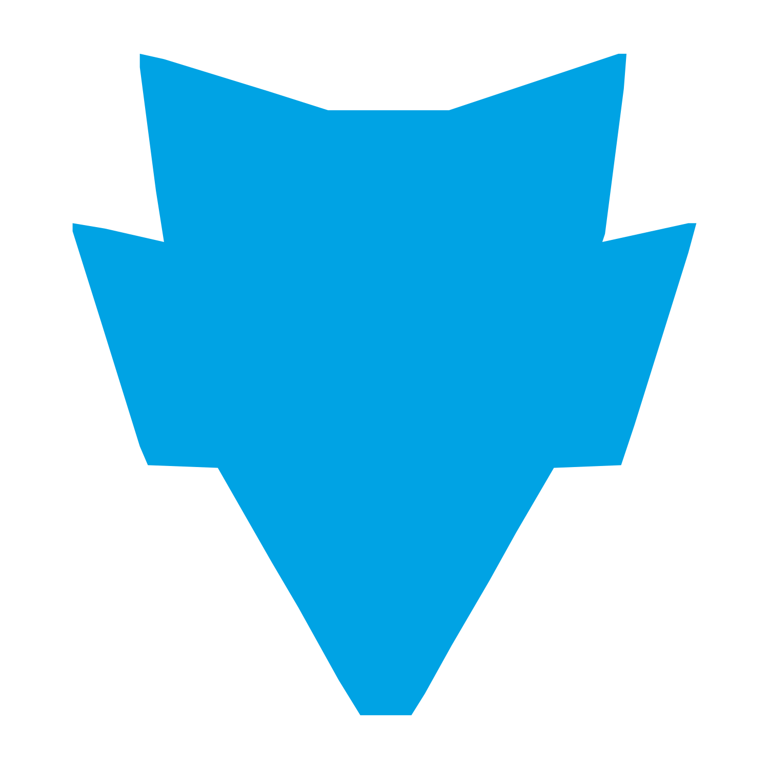 Robot Face Mask Logo #00a3e4