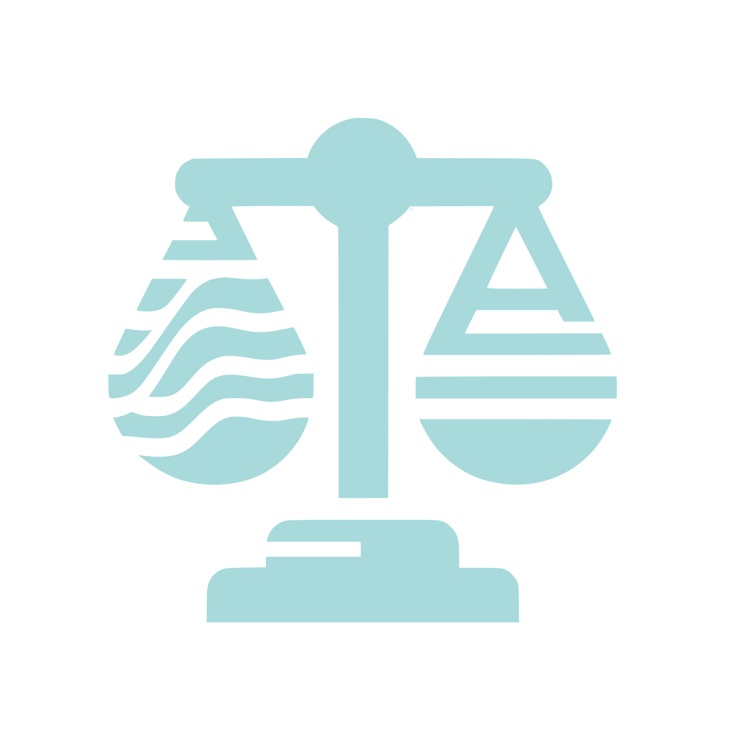 Balance Scale Logo #A8DADC