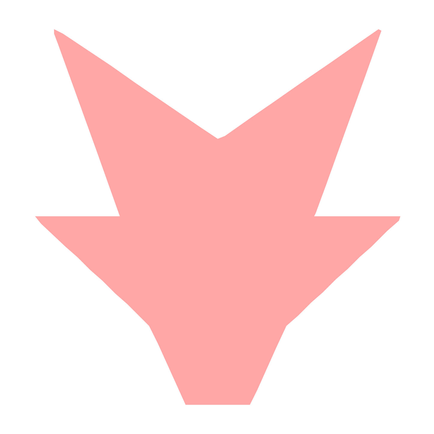 Robot Face Arrow Logo #ffa6a6