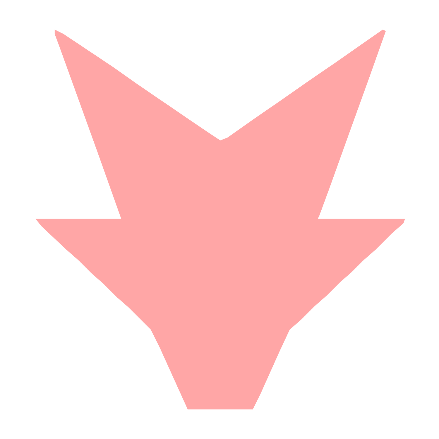 Robot Face Arrow Logo #ffa6a6