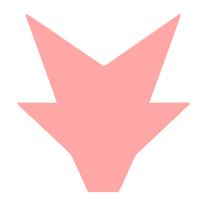 Robot Face Arrow Logo #ffa6a6
