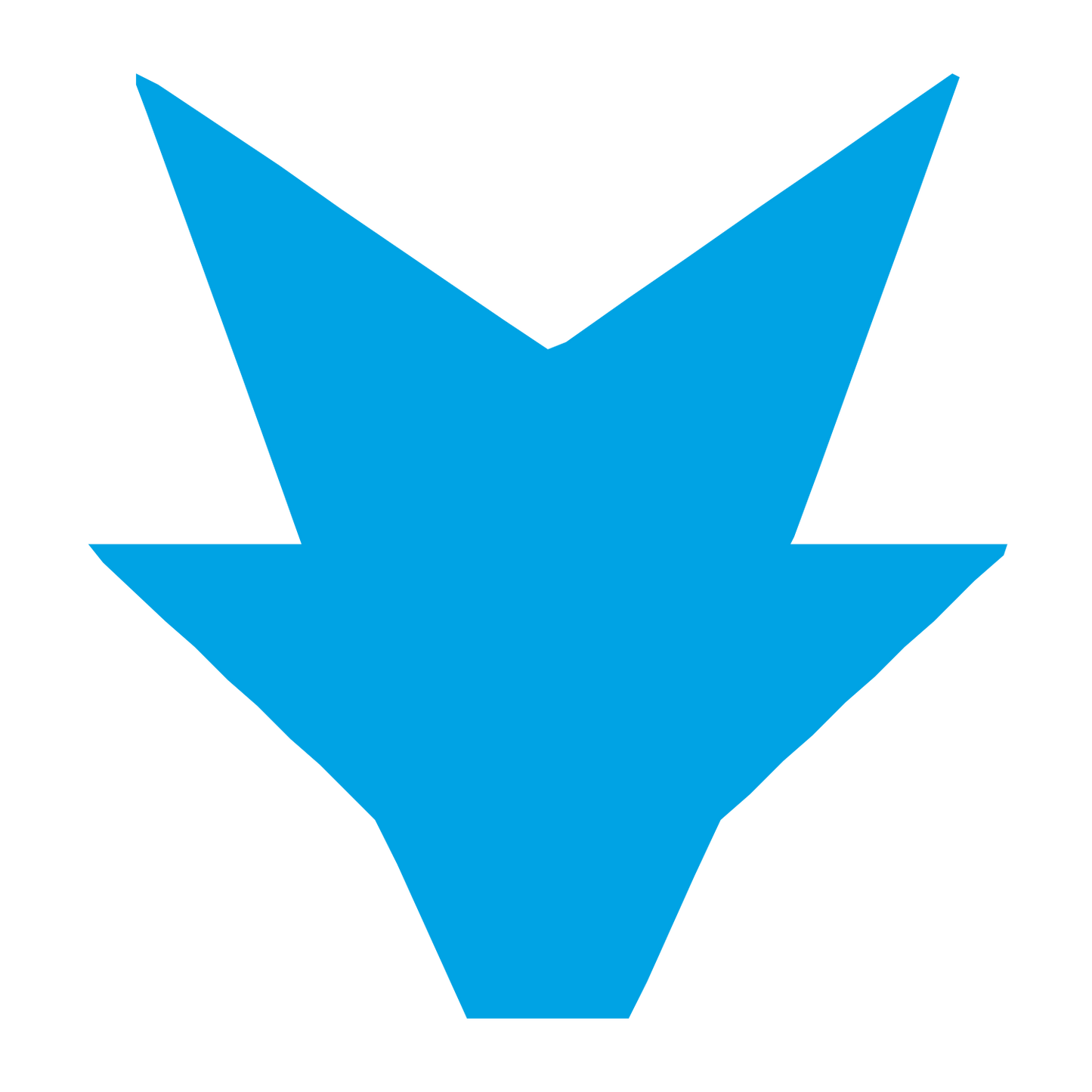 Robot Face Arrow Logo #00a3e4