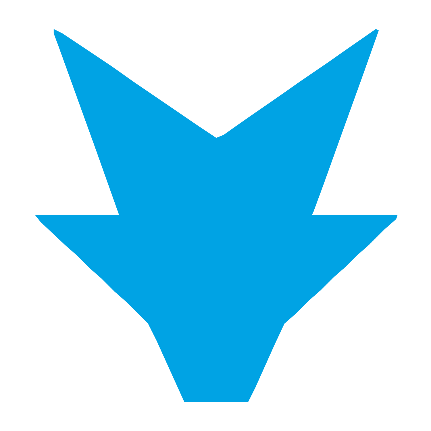 Robot Face Arrow Logo #00a3e4